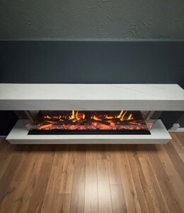 Charlton & Jenrick Luminosa 150 LCD Electric Fire Ex-Display with Free Surround