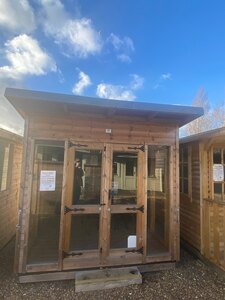 8x8 Pent Studio Summerhouse Ex-Display