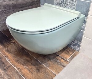 Catalano Sfera 54 Rimless Wall Hung WC in Green - Ex-Display, Chipped