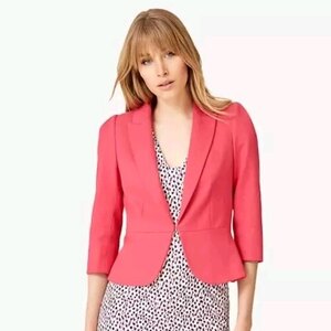 Damsel In A Dress Wilton Peplum Jacket Blazer, Cherry, UK 16 Ex-Display