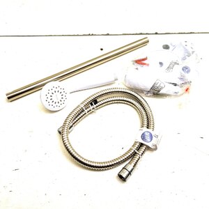 Triton Conor White and Chrome Shower Riser Rail Kit Single Spray Ex-Display Unboxed