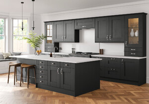 Anthracite Shaker Kitchen Units, Rigid Built 18mm MFC with Blum Soft Close