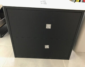 Black Basin Unit 60cm Ex-Display Vanity Wall Hung