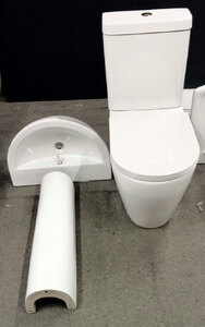 Ex-Display WC with Basin and Pedestal