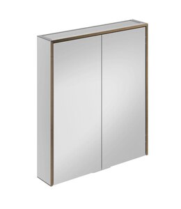 Ex-Display HiB Odelle Recessed 800mm LED Mirror Cabinet Brushed Bronze