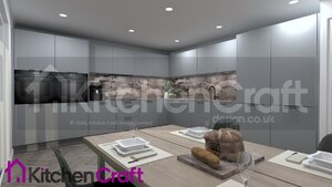 Häcker Küchen Top Soft Kitchen in Pearl Grey - Complete Set