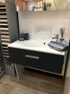 Ex-Display Atlantic Bathroom Vanity Unit with Basin 800mm Blue