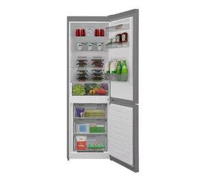 Montpellier MNF1860X Freestanding Fridge Freezer, Dark Inox, Ex-Display