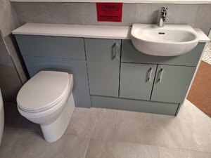 Ex-Display Mereway Fjord Green Bathroom Furniture Set