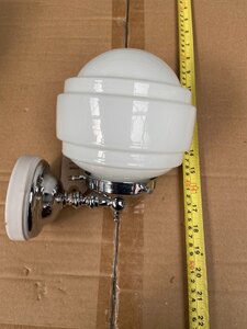 Globe Polished Chrome Bathroom Wall Light - Ex-Display