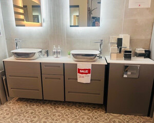 Be Modern Atlanta Ex-Display Double Sink Vanity Unit with WC