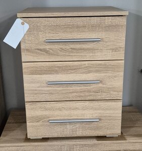 Rauch Alvor 3 Drawer Bedside Table (Ex-Display)