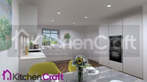 Hacker Handleless Top Soft Complete German Kitchen in Taupe