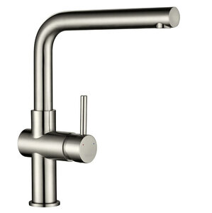 The 1810 Company Davanti Single Lever Kitchen Tap in Brushed Steel Ex-Display
