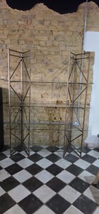 Brass and Glass Shelving Unit Ex Shop Display