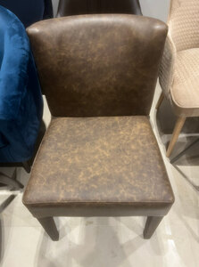 New Ex-Display, Bespoke Made, Brown Marble Dining Chair
