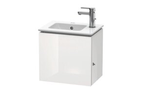 Ex-Display Duravit S L-Cube Wall Mounted Vanity Unit with Basin, 420mm x 294mm, White Gloss