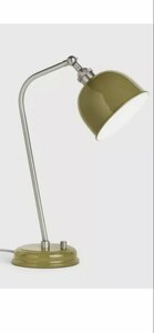 Boxed Ex-Display John Lewis & Partners Baldwin Desk Lamp Olive Green