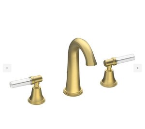 Ex-Display Samuel Heath Moderne 3 Tap Hole Basin Filler Brushed Gold