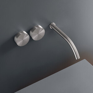 CEA Gio11 Wall Mounted Dual Handle Mixer Tap – Ex-Display, Satin Finish