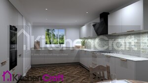 Hacker German Kitchen, Top Soft in Stone Beige, New Not Ex-Display