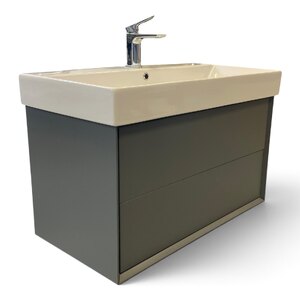HIB Vantage Vanity Unit and Basin Set with Mixer Anthracite Ex-Display