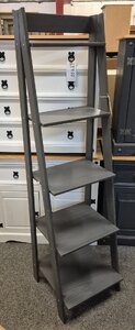Corona Charcoal Pine Ladder Bookcase (Ex-Display)