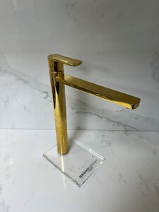 Ex-Display Teatro Mono Tall Basin Mixer in Unlacquered Brass