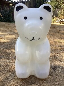 Large Gummy Bear Italian Designer 1980s Statue Lamp, Ex Lego Shop Display
