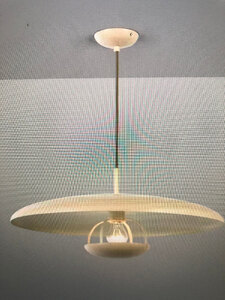 John Lewis Saucer Pendant Ceiling Light, Grey Ex-Display