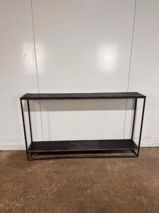 Ex-Display Thin Black Console Table - Delivery Available