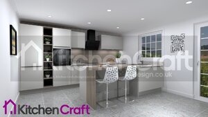 German Hacker Top Soft Kitchen in Stone Beige - Not Ex-Display